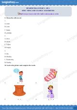 Đề thi học kì 1 Tiếng Anh 2 Family and Friends - Đề số 1